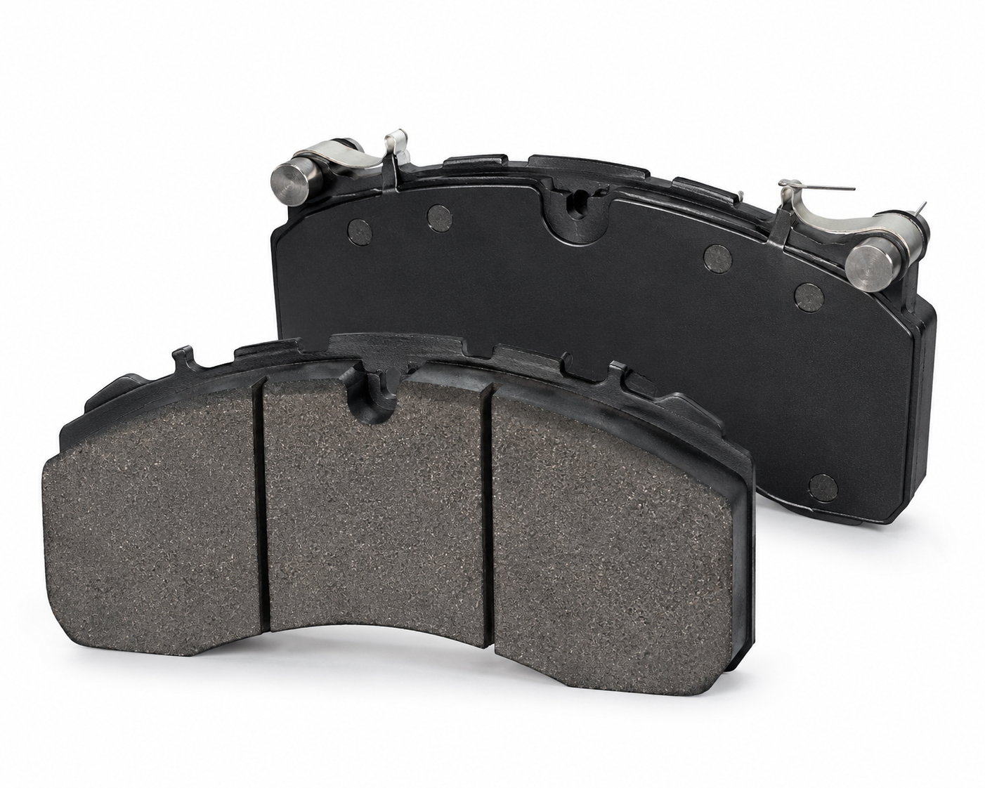 Air disc brake pads for heavy duty trucks