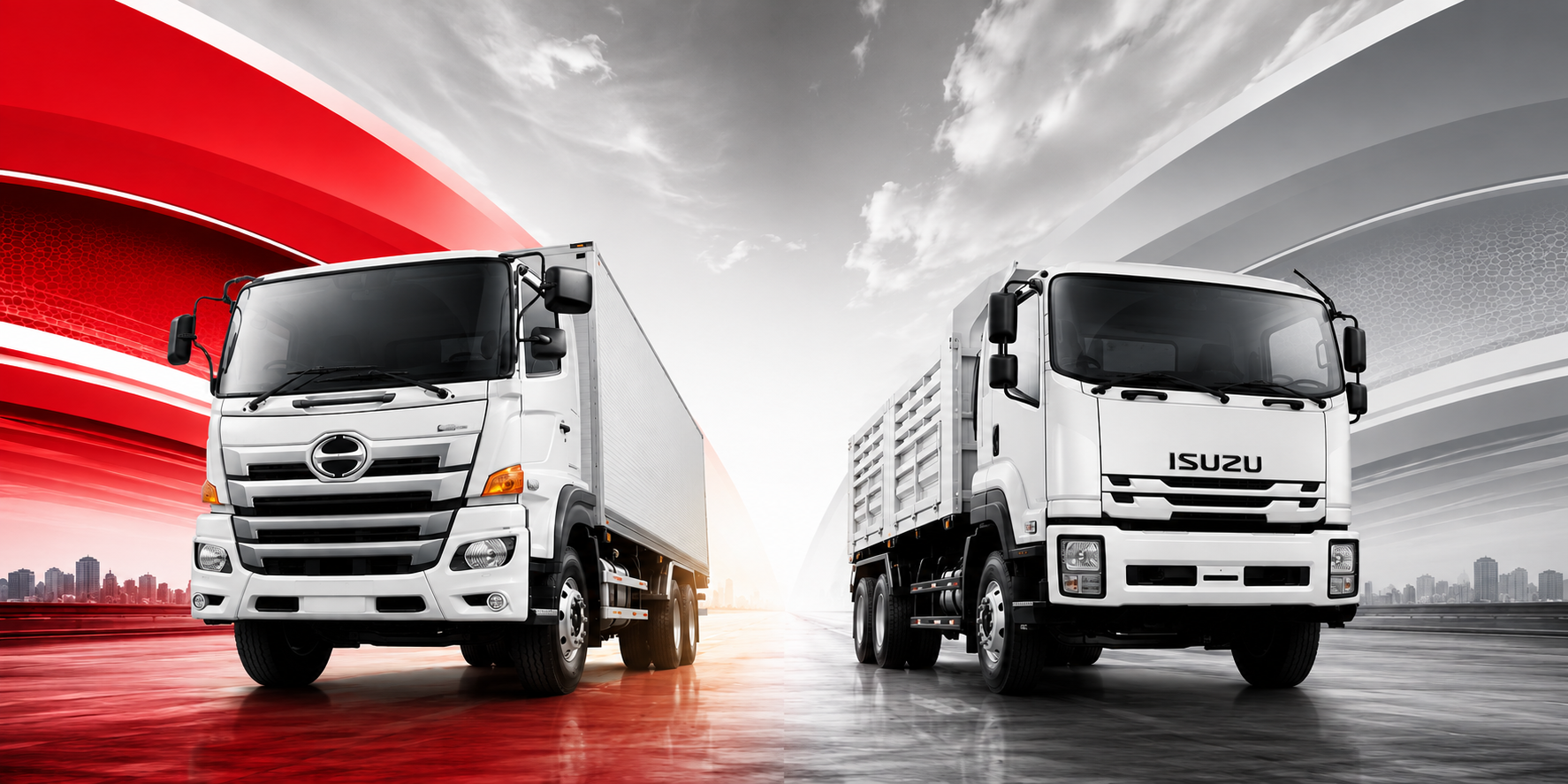 Hino vs Isuzu medium duty trucks