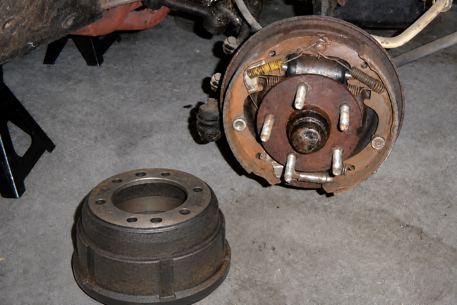 Out-of-round brake drum causing pulsation