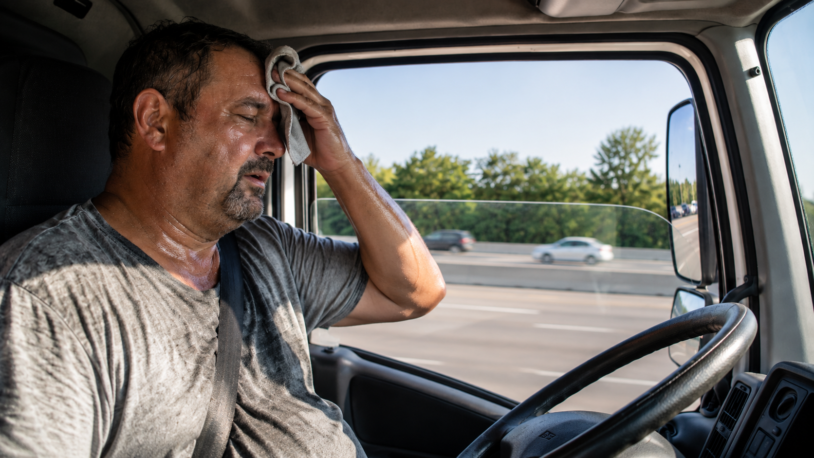 Medium-duty truck A/C system diagnosis
